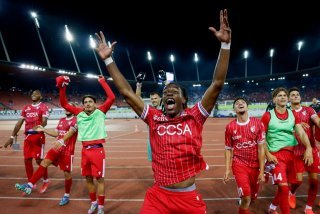 La joie de Winsley Boteli, buteur décisif.